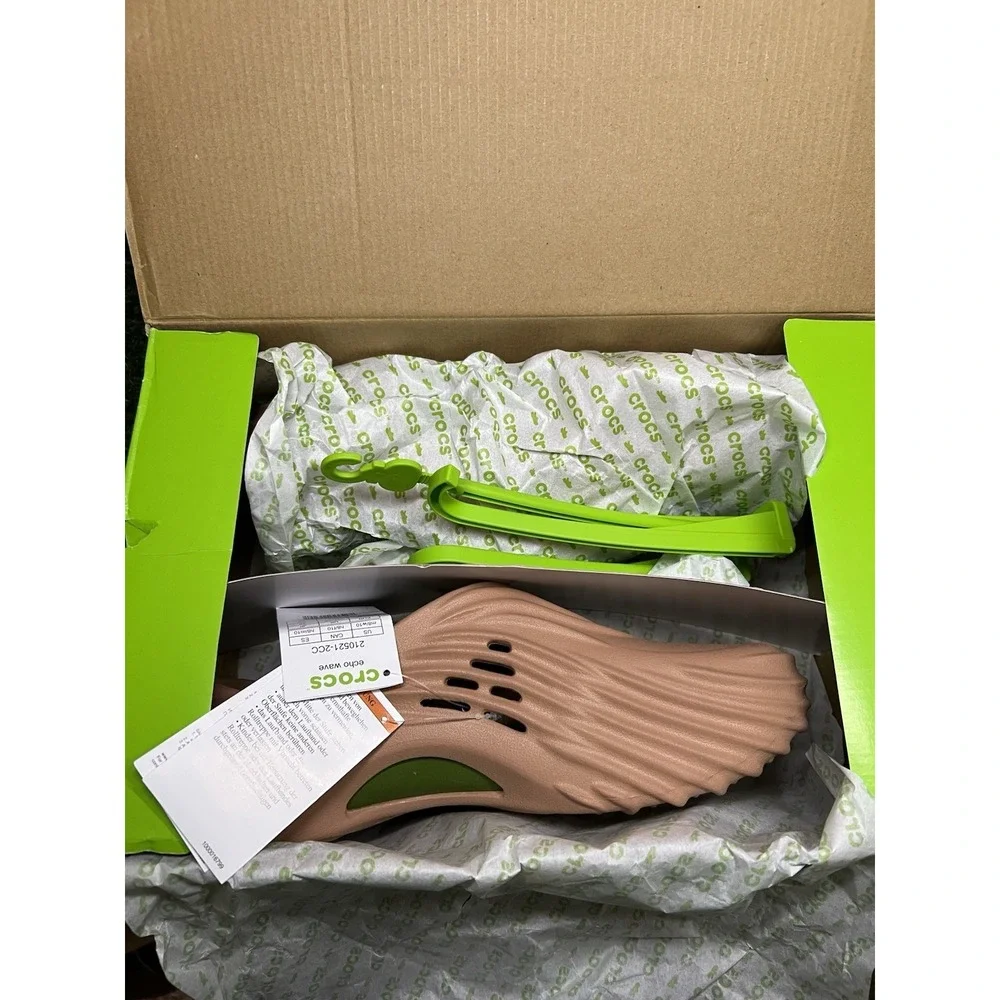 Crocs Clogs Echo Wave Unisex Mens 8 Womens 10 Slip On Shoes Cork Literide New